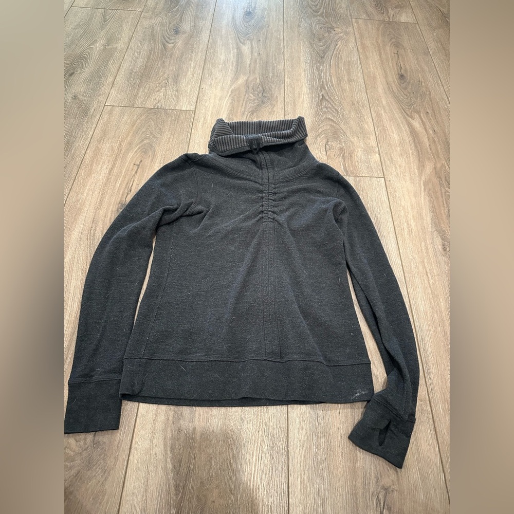 Lululemon reversible quarter zip Gray Turtleneck Sweater